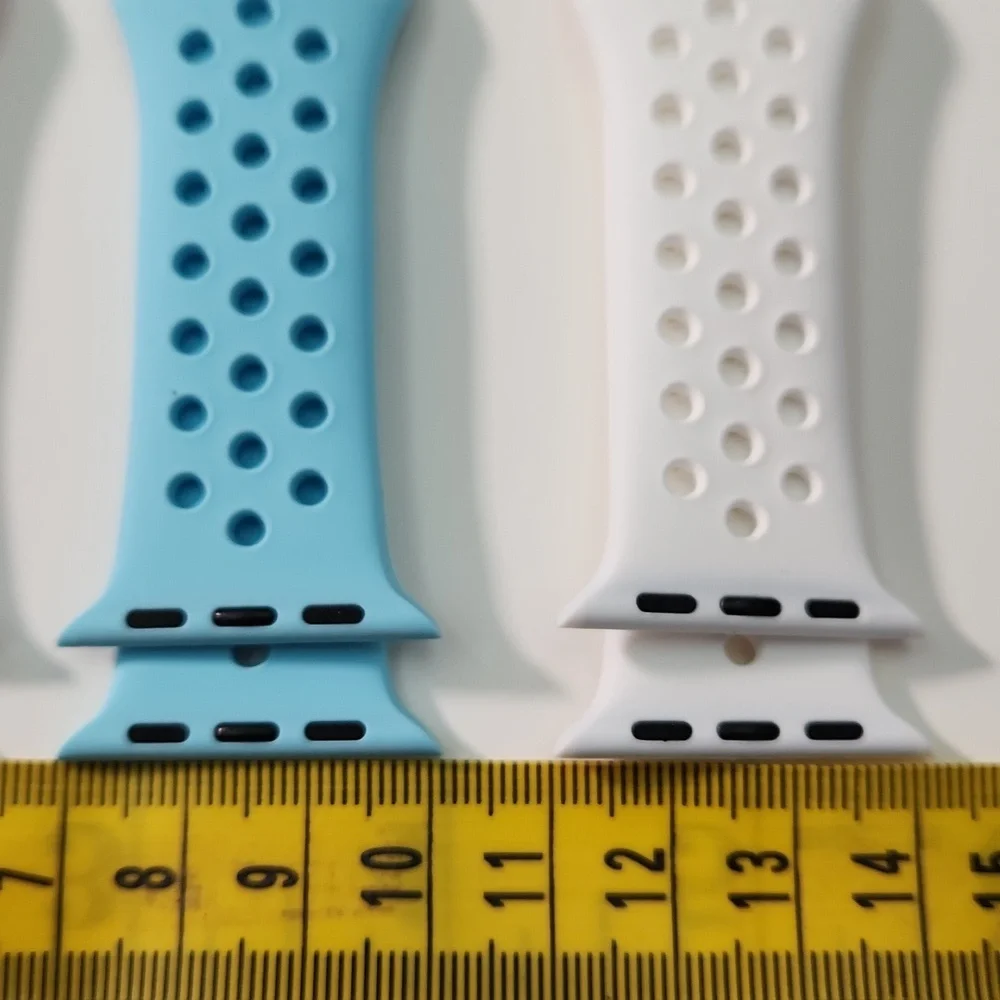 COPY - 22 mm lug Apple Watch Compatible 3 band latex snap band set for MEN, NWT